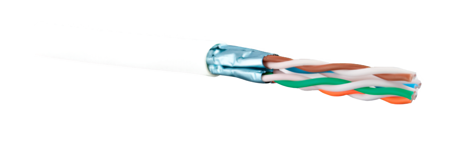 VLG U/FTP Cat 6A PVC нг(A)-LSLTx 4x2x0,57 (UFTP-4P-6A-57-IN-LSLTX-305-WH)