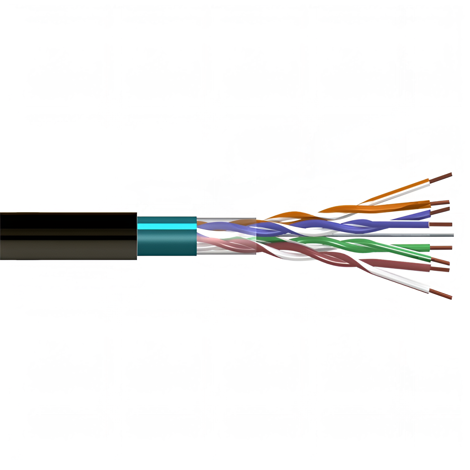 VLG F/UTP Cat 5е PE 4x2x0,51 (FTP-4P-5E-51-OUT-PE-305-BK)
