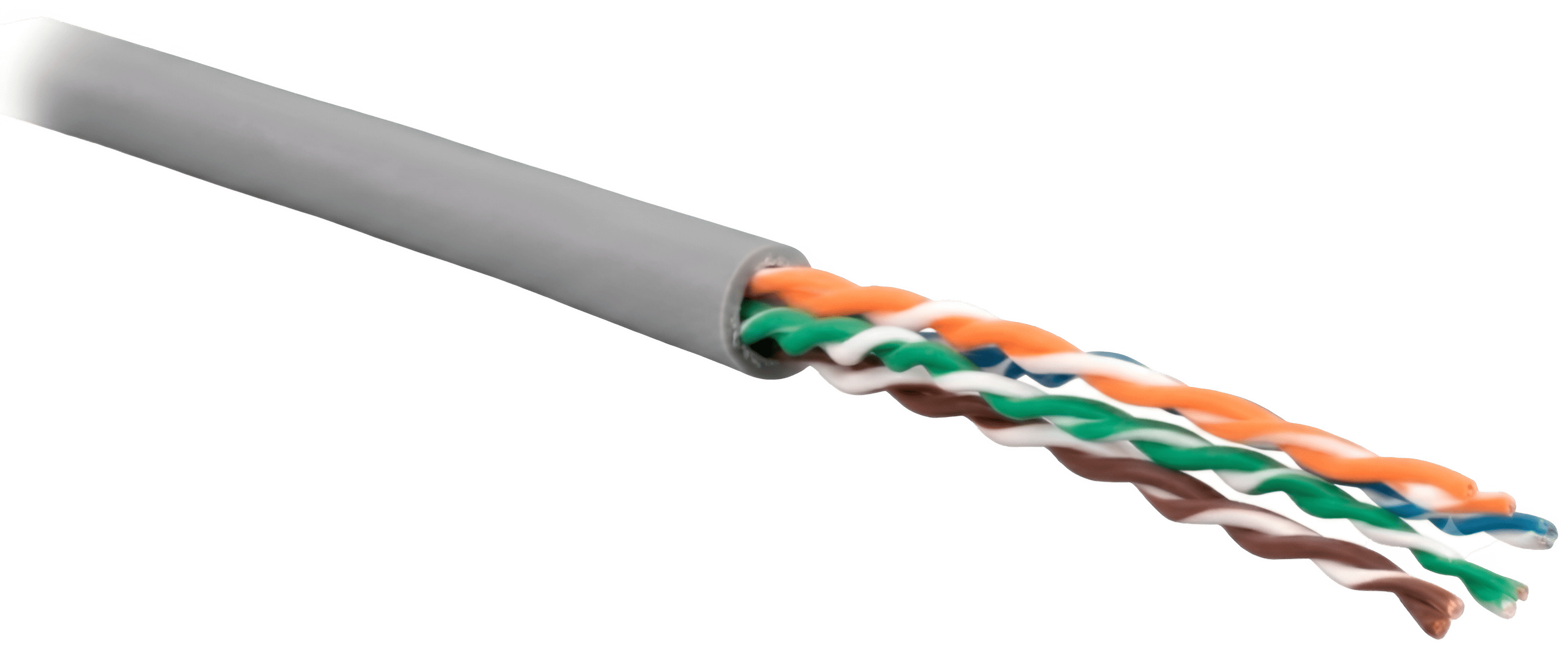 VLG U/UTP Cat 6 PVC нг(A)-LS 4x2x0,57 (UTP-4P-6-57-IN-LS-305-GY)