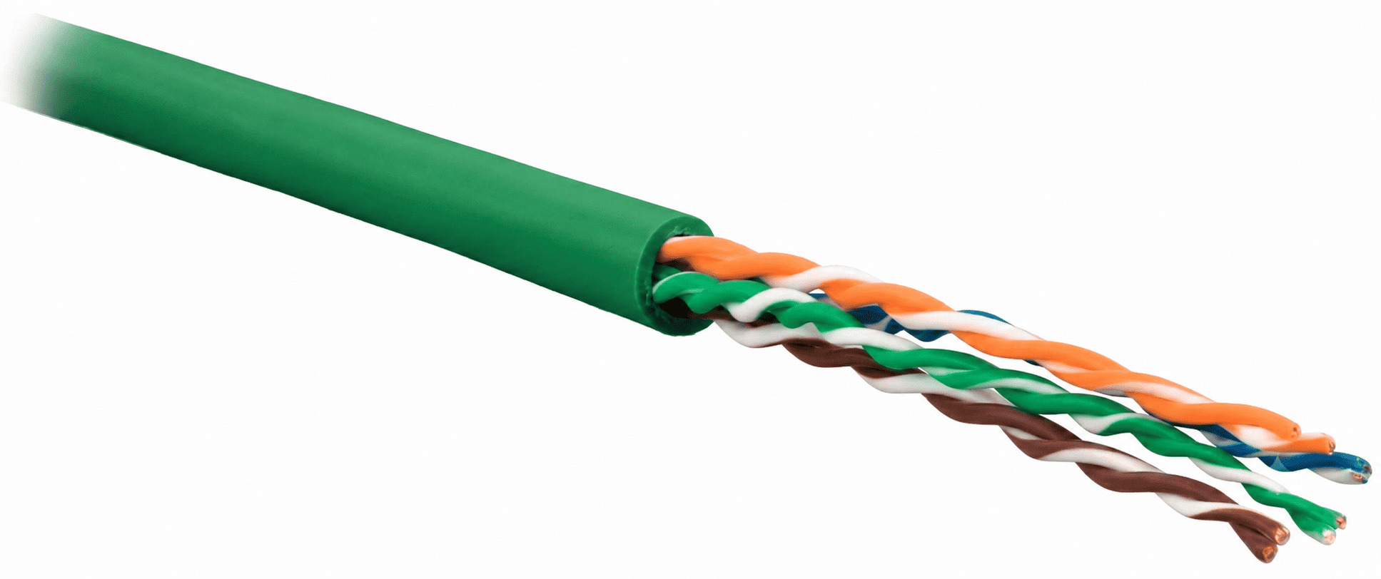VLG U/UTP Cat 6 PVC нг(А)-LSLTx 4x2x0,57 (UTP-4P-6-57-IN-LSLTX-305-GN)