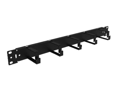 Органайзер кабельный 1U 19” (5 колец 38х55 мм)  CO-1U-5R