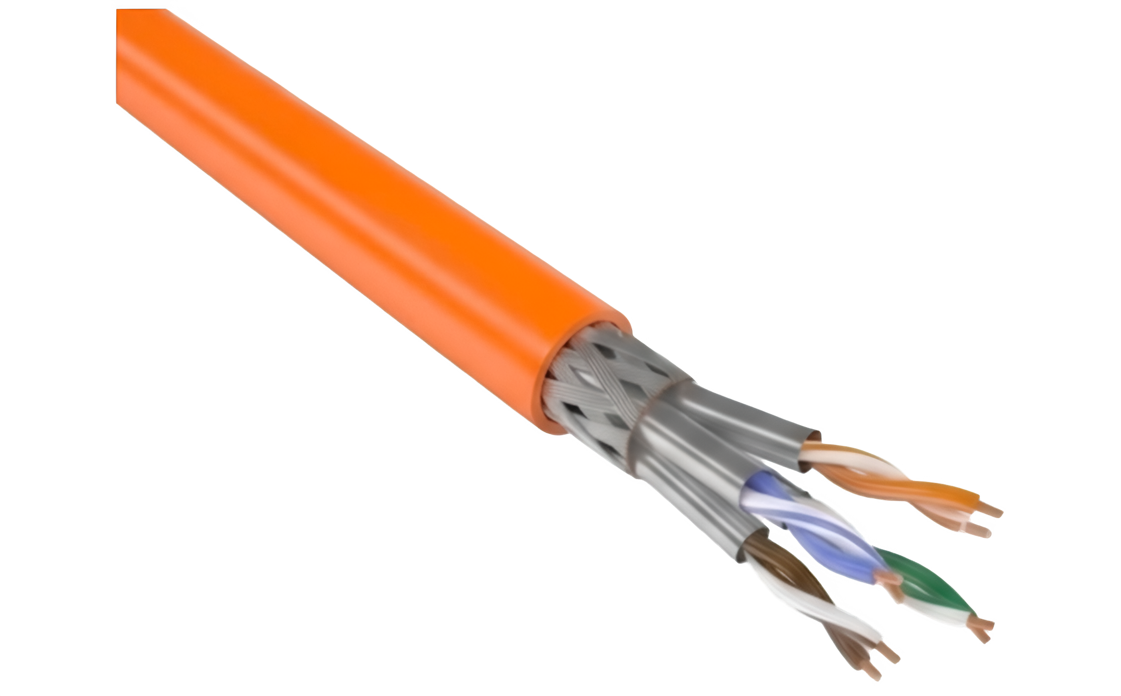 VLG S/FTP Cat 6 ZH нг(A)-HF 4x2x0,57 (SFTP-4P-6-57-IN-HF-305-OR)