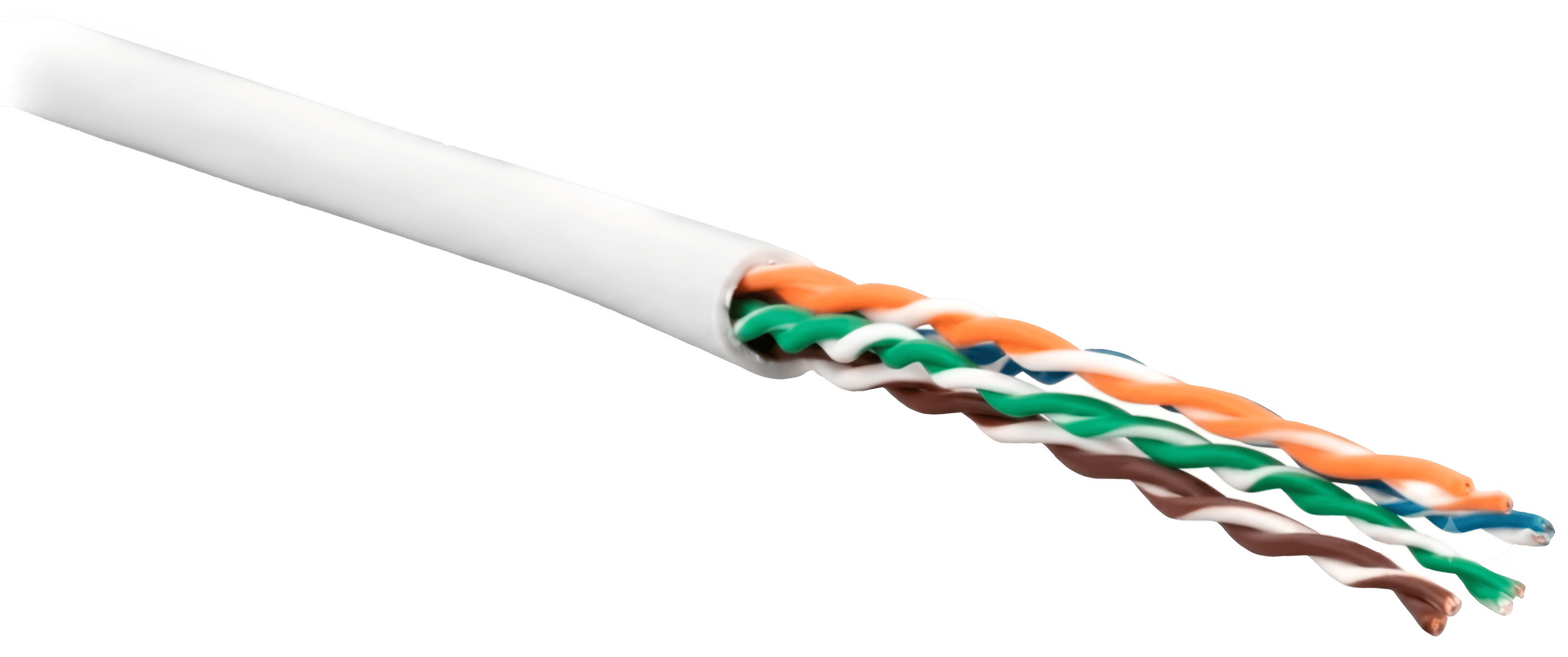 VLG U/UTP Cat 6 PVC нг(А)-LSLTx 4x2x0,57 (UTP-4P-6-57-IN-LSLTX-305-WH)
