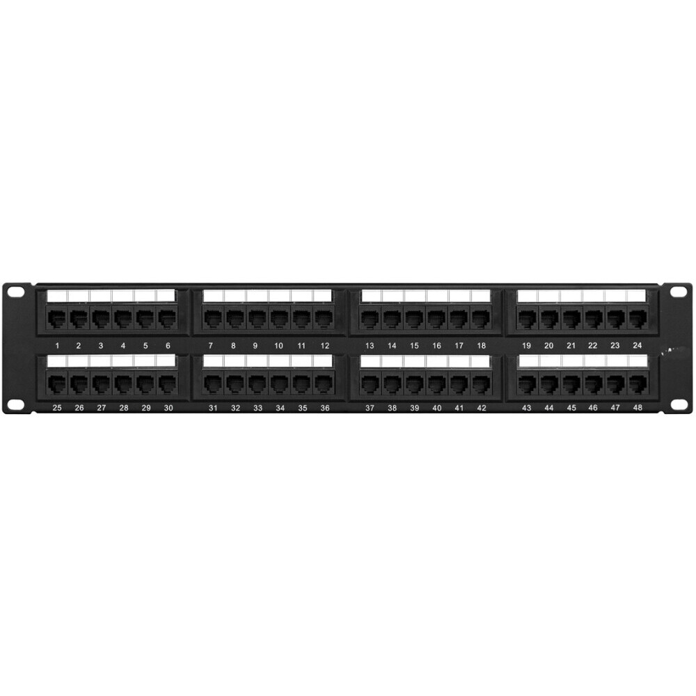 VLG Патч-панель 19" (2U) 48 портов RJ-45 кат.5е неэкранированная (PP-UTP-5E-2U-48)