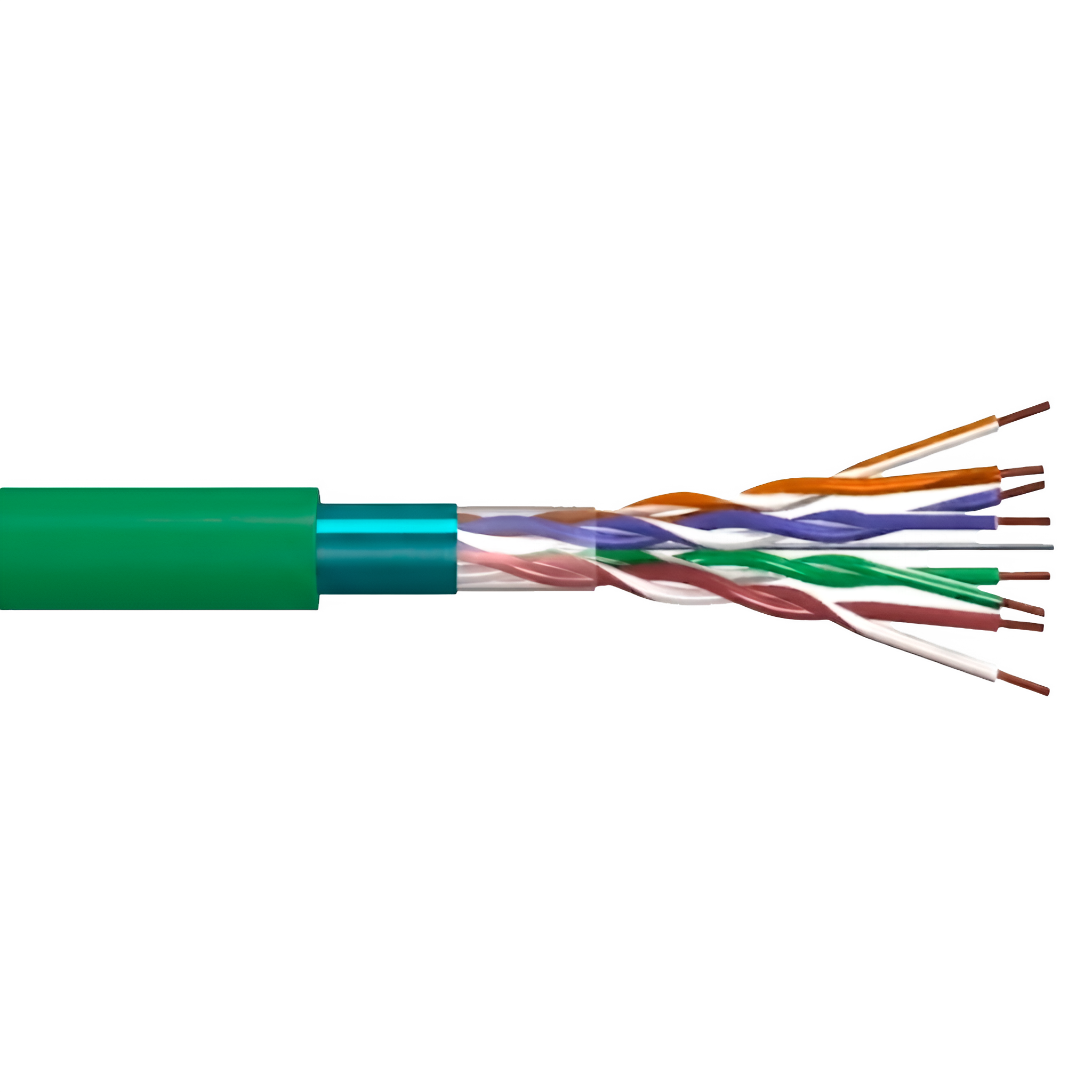 VLG F/UTP Cat 5e PVC нг(A)-LSLTx 4x2x0,51 (FTP-4P-5E-51-IN-LSLTX-305-GN)