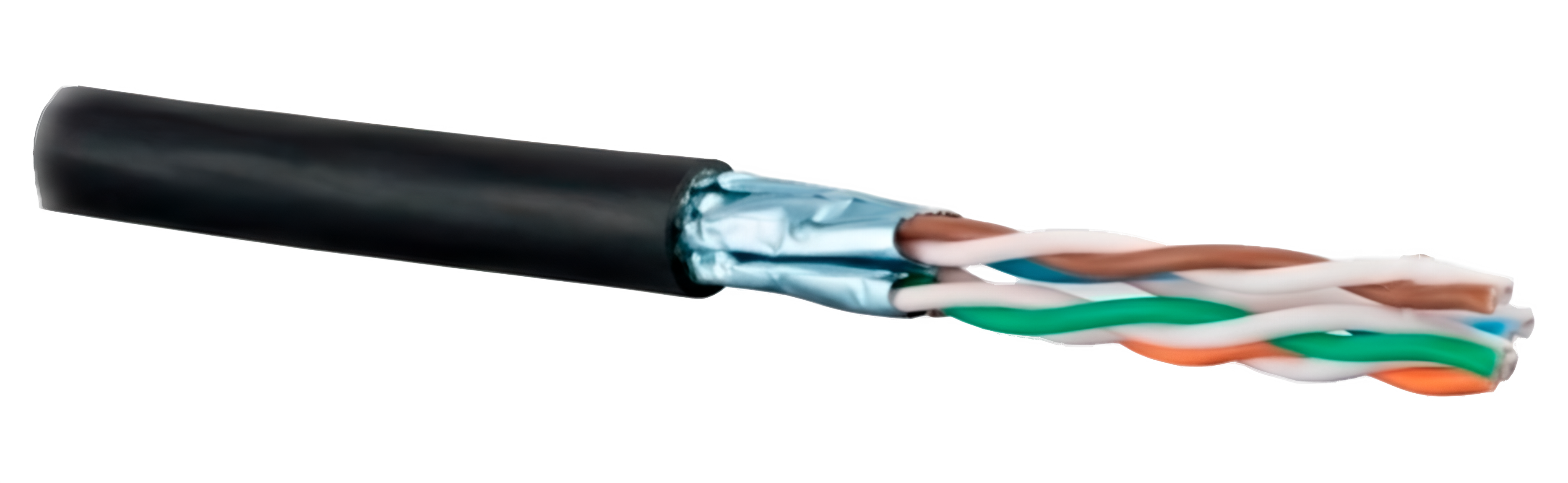 VLG U/FTP Cat 6A PE 4x2x0,57 (UFTP-4P-6A-57-OUT-PE-305-BK)