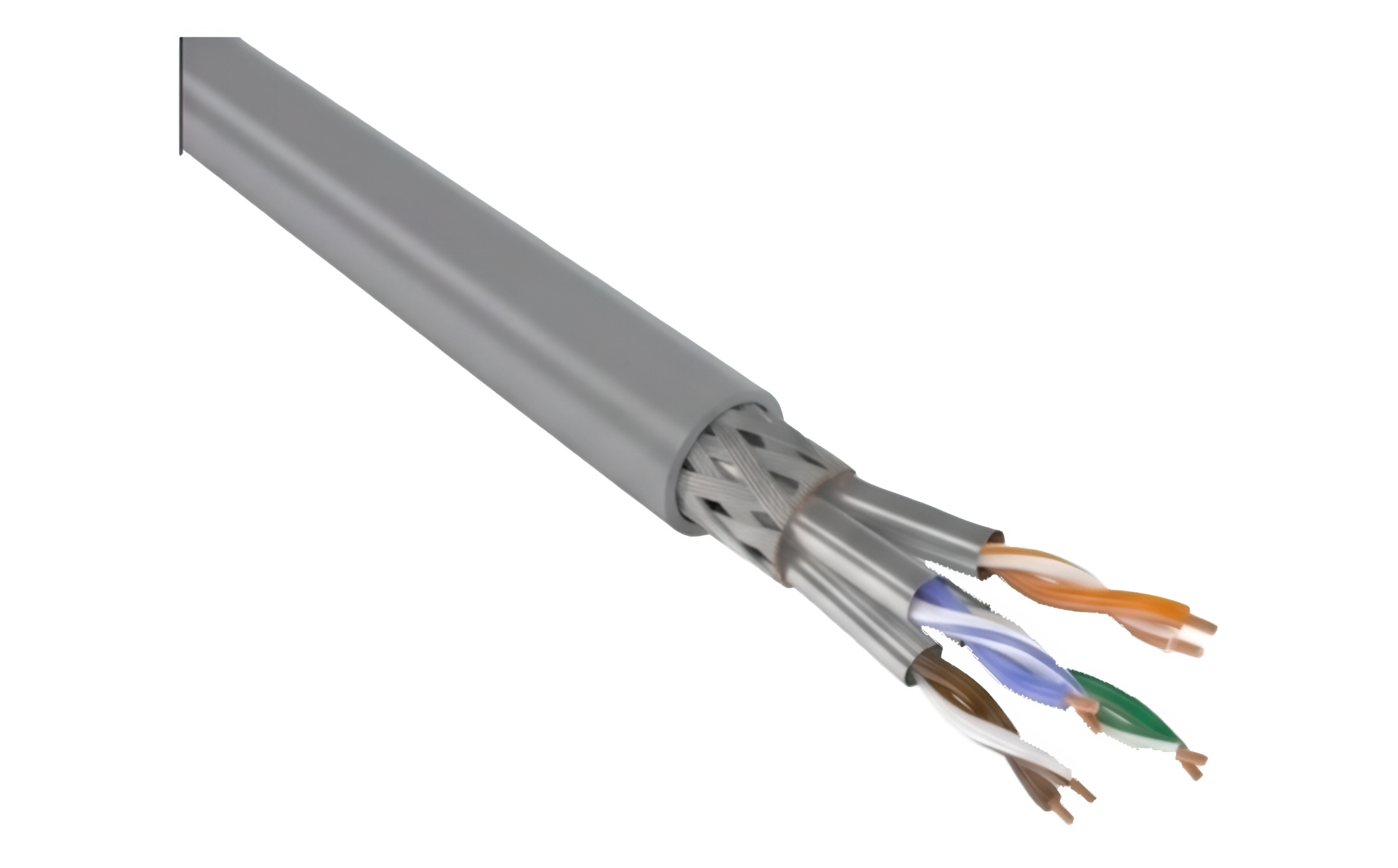 VLG S/FTP Cat 6A ZH нг(A)-HF 4x2x0,57 (SFTP-4P-6A-57-IN-HF-305-GY)