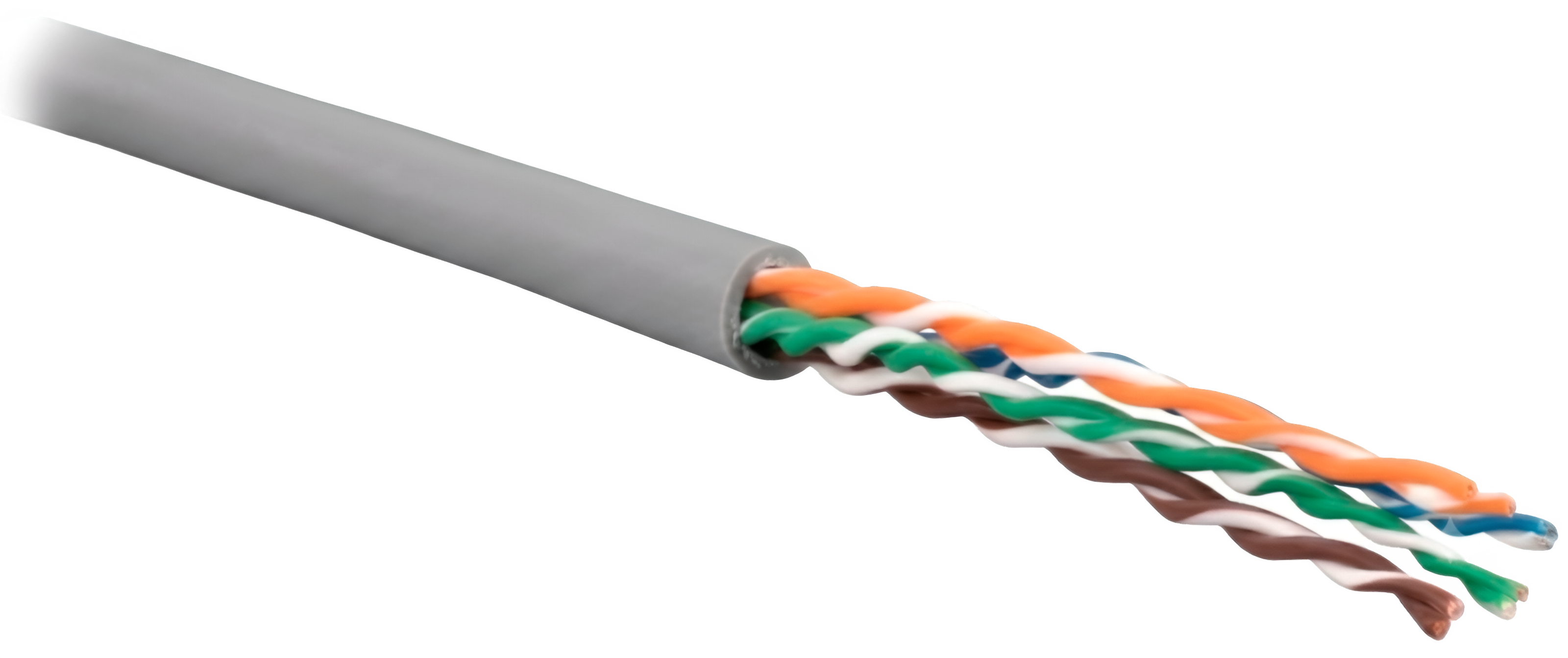 VLG U/UTP Cat 5e PVC нг(A)-LS 4x2x0,51 (UTP-4P-5E-51-IN-LS-305-GY)