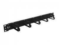 Органайзер кабельный 1U 19” (5 колец 38х55 мм)  CO-1U-5R