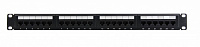 VLG Патч-панель 19" (1U) 24 порта RJ-45 кат.6 неэкранированная (PP-UTP-6-1U-24)