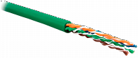 VLG U/UTP Cat 6A PVC нг(А)-LSLTx 4x2x0,57 (UTP-4P-6A-57-IN-LSLTX-305-GN)