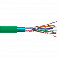 VLG F/UTP Cat 5e PVC нг(A)-LSLTx 4x2x0,51 (FTP-4P-5E-51-IN-LSLTX-305-GN)